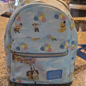 Loungefly Backpack - Blue with Multicolor Accents